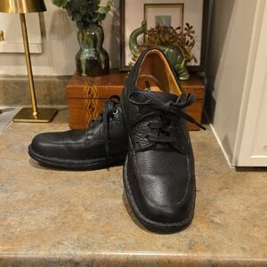 GUC Mns Clarks Black Leather Shoes Size 9.5
